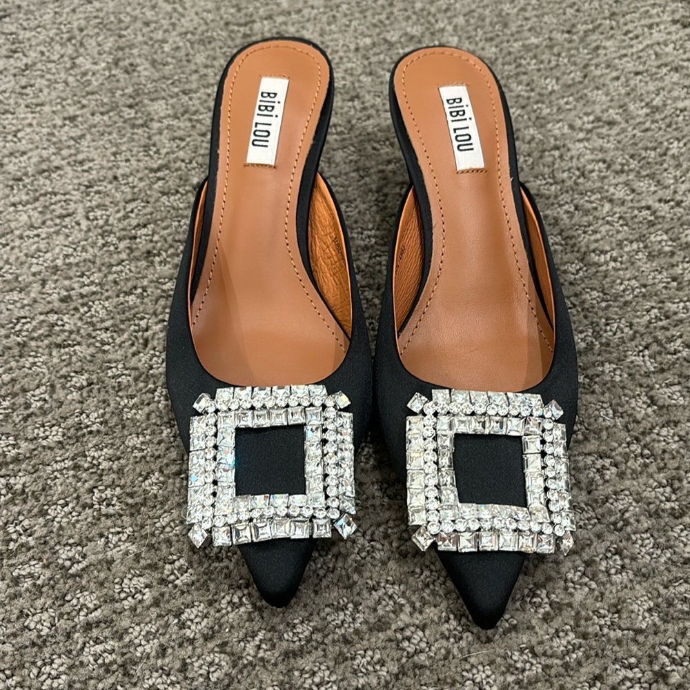 Bibi Lou black kitten heels